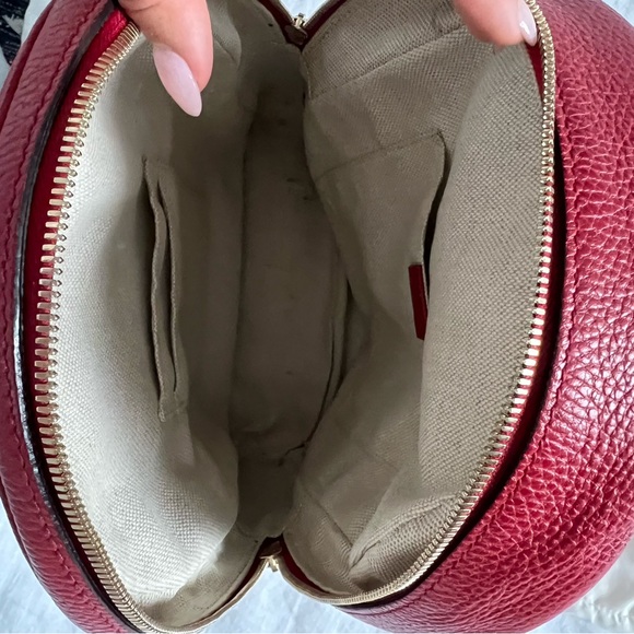 Gucci Soho GG Leather Backpack in Red - Picture 10 of 12